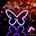 thumbnail image 2 of Letreros LED de neón con forma de mariposa Riakrum, decoración navideña, 2 unidades, 2 of 7