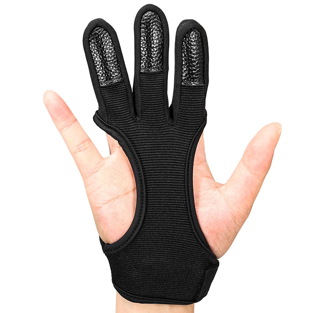 Mumian 1PC Archery Gloves Leather Three Finger Protector Archery ...
