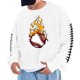 thumbnail image 1 of Sudadera sin capucha para hombre, cuello redondo, deportiva, con estampado de béisbol, sudadera con capucha, manga larga, blusa de poliéster para hombre, 1 of 4