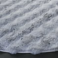 thumbnail image 4 of Safavieh Faux Rabbit Bubble Selina Solid Machine Washable Area Rug, Gray, 6' x 6' Round, 4 of 11