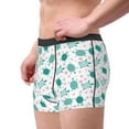 thumbnail image 3 of Wukai Sea Turtle Print Men’s Underwear Breathable Boxer Briefs,&nbsp;Moisture Wicking & Breathable-Medium, 3 of 7