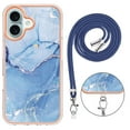 thumbnail image 3 of Case for Google Pixel 6A case,Shiny IMD Marble Pattern Lanyard Case for Girls,Enhanced Camera and Screen Protection Cover, 3 of 6
