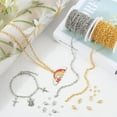 thumbnail image 3 of 65.6 Feet/20m 5 x 4mm Gold Cuban Chain Roll Metal Curb Chain with Jump Rings Silver Twist Oval Link Spool Connector Accessories for Jewelry Making Necklaces Bracelets Supplies Crafts colorful DIY, 3 of 5