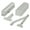 Aluminum, variant on Deltana DC90-WHITE DC90 Door Closer White