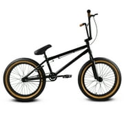 Elite BMX Bicycle 20” Freestyle Bike - Stealth Black Gum Ideal for Ages 7 to 18 Years