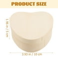 thumbnail image 2 of Wooden Heart Shaped Jewelry Box for Storage Use Beige Blank Surface Easy to DIY with Smooth Finish 2pcs, 2 of 6
