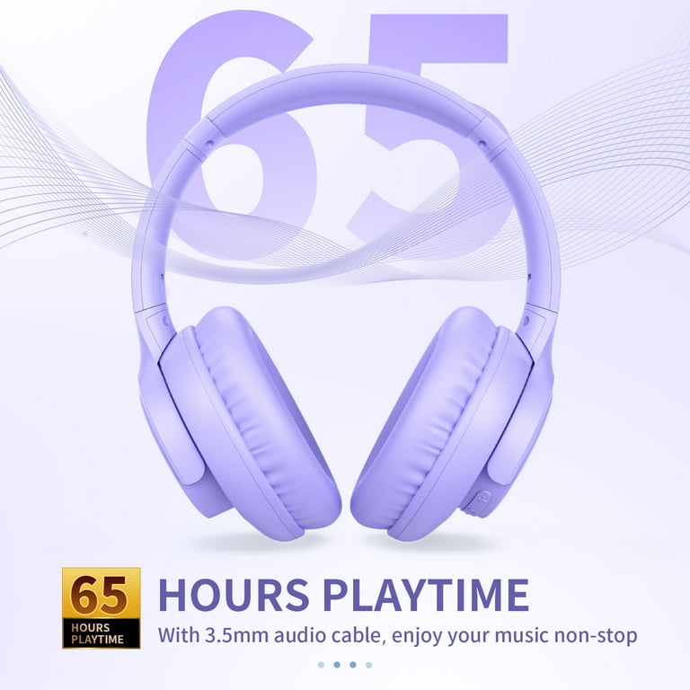 KVIDIO Wireless over-Ear Headphones, Bass HiFi Stereo Wireless