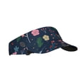 thumbnail image 1 of Fotbe Colorful Flowers Visera Deportiva con Diseño, Gorra Abierta Ajustable de Algodón para Mujer y Hombre, 1 of 7