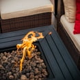 thumbnail image 3 of Hearth & HArbors 28” Propane Fire Pit Table for Outside with Lava Rocks, Weatherproof Protective Cover and Electronic Ignition, Black, 3 of 8