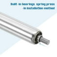 thumbnail image 4 of Uxcell Stainless Steel Conveyor Roller Gravity Transmission Replacement Part Galvanized 1"x12", 4 of 7