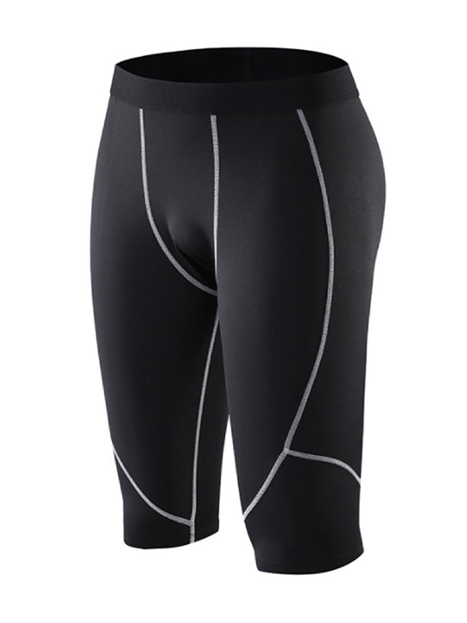 Mens Cropped Pants Sports Workout 