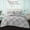 Silver, variant on BedDecor 400TC 100% Egyptian Cotton 3PC Ivory Full/Queen Size Diamond Ruffle Duvet Cover Set
