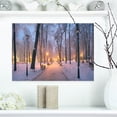thumbnail image 1 of Jardin Mariinsky en Hiver - Impression sur Toile Photo Paysage, 1 of 3