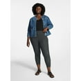 thumbnail image 2 of Terra & Sky Women's Plus Size Capri Ladder Leggings, 22" Inseam, Sizes 0X-5X, 2 of 5