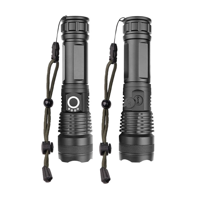 Dvkptbk Flashlight Powerful Xhp50 Flashlight LED Usb Rechargeable Torch Headlamp Camping Essentials