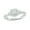 Sterling Silver, variant on 1/6 Ct Natural Diamonds Promise Rings | Twisted Shank and Cushion Cluster in Halo Diamonds | 925 Sterling Silver and Vermeil Plating | Anniversery Gift | Gift for Her | Silver Jewelry