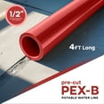 thumbnail image 2 of 1/2" x 4 Ft PEX-B Tube Stick, Red Pex Tubing for Potable Water, 2 of 4