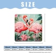 thumbnail image 2 of 14 Inch Wall Clock Battery Operated Square Clock Decorative for Office, Kitchen, Outdoor, Living Room，Flamingos Tropical Plants Creative Pattern, 2 of 4