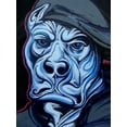 thumbnail image 1 of Mean Blue Dog - CANVAS OR FINE PRINT WALL ART, 1 of 1