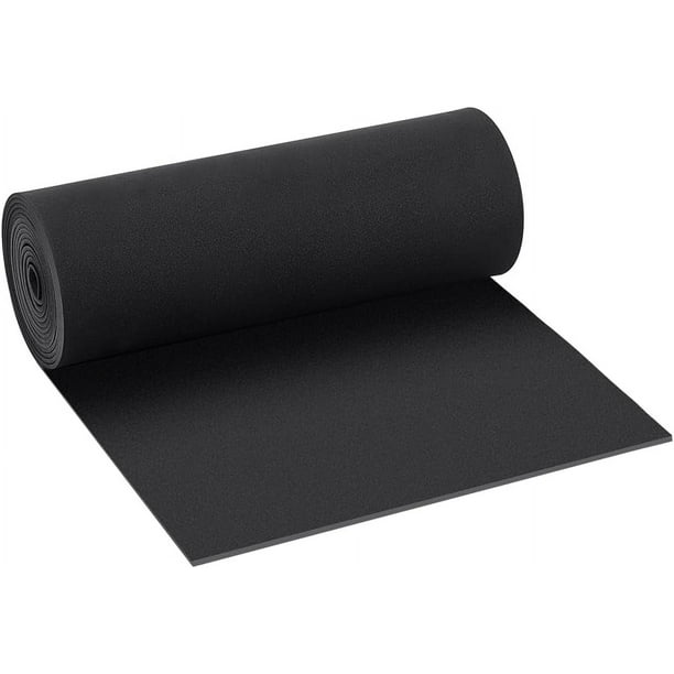 Rollo de espuma EVA de 118 x 11,8 pulgadas, 3 mm de grosor, color negro, espuma premium para cosplay, para papel, scrapbooking, manualidades, proyectos de bricolaje, manualidades con espuma.