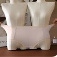 thumbnail image 3 of Admvng Womens Underwear Solid Color Plus Size High Waist Cotton Pear Shaped Figure Enlarged Underwear, Size XL-5XL, 3 of 5