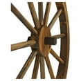thumbnail image 5 of 24 in. Steel-rimmed Wooden Wagon Wheels - Decorative Wall Decor, Set of Two, 5 of 6