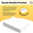 thumbnail image 6 of Sensei Supplies Self Sealing Invitation Envelopes 5x7 for Wedding Baby Shower Graduation, White 110-Pack, 6 of 7