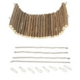 thumbnail image 2 of Wooden Swing, Cute Natural Hamster Wooden Swing Easy Installation Resting Platform With Hanging Chain For Parrots For Gerbils For Rats, 2 of 7