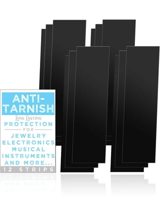 50 Pieces Anti Tarnish Strips Tabs 7 x 2 Inch Silver Tarnish Strips Paper  Tabs Silver Jewelry Tarnish Protector Black Anti Tarnish Squares for  Jewelry