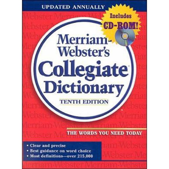 Merriam Webster's Collegiate Dictionary Paperback