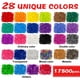 thumbnail image 3 of Inscraft 17500+ Bandas de Telar de Goma con Contenedor de 3 Capas 28 Colores 600 Clips en S 352 Cuentas 40 Kit de Repuesto para Hacer Pulseras con Colgantes de Dibujos Animados para Niños, 3 of 7