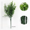 thumbnail image 2 of Sinhoon Artificial Flowers Outdoor Fake Flowers，8 Bundles Outside Face Mums Fake Summer Greenery UV Resistant No Fade Faux Plastic Lotus Shrubs Home Garden Porch Patio Decoration (Eucalyptus), 2 of 13