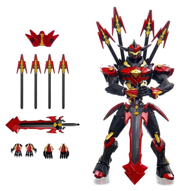 Figura de acción LUMRRSK T13 Mecha Samurai Robot con espada de 15 cm
