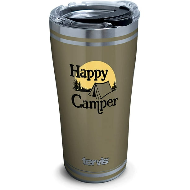 Life Is Good Happy Camper Camping 20oz Stainless Steel Tervis Tumbler