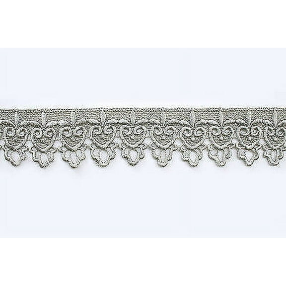 Lily 2" Ivory White Rayon Venice Lace Trim Scalloped Sewing Notions By Yard