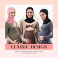 thumbnail image 5 of Miaocao Hijab Cap for Women Adjustable Muslim Stretchy Turban Full Cover Shawl Cap Full Neck Coverage Small and medium, 5 of 6