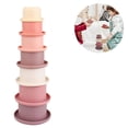 thumbnail image 1 of Vasos apilables Juguete de construcción para bebés, Vaso anidado, Juguete apilable Montessori para niños pequeños educativos tempranos, con números y patrón, para Interior/Exterior/bañera/Playa, 1 of 8