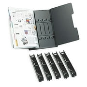Tarifold® Catalog Rack Starter Kit, 6 Sections, Black, 1 Each (50410)