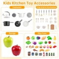thumbnail image 3 of Set de juegos de cocina para niños Funpynani de 100 piezas con almacenamiento para Apple, 3 of 8