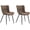 Brown, variant on HOMCOM Dining Chairs Set of 2, Upholstered Kitchen Chairs with Backrest