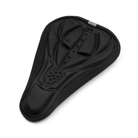 Black Soft Gel Silicone  Saddle Pad Cushion Cover for Cycling Bike