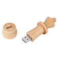 thumbnail image 3 of Unidad flash USB 2.0 con forma de ajedrez de madera, compatible con USB 1.1 (32 GB), 3 of 12