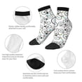 thumbnail image 3 of Uemuo Bicycle Printed Crew Socks, Moisture-Wicking Socks, Athletic Socks for Men Breathable Cushion Socks Casual Sport Socks for Running Traveling, 3 of 6