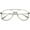 Gunmetal / Clear, variant on Classic Metal Aviator Eye Glasses Double Nose Bridge Clear Lens 55mm (Gunmetal / Clear)