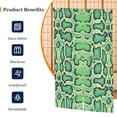 thumbnail image 2 of XMXT Japanese Noren Doorway Room Divider Curtain,Green Snakeskin Print Restaurant Closet Door Entrance Kitchen Curtains, 34 x 56 inches, 2 of 9