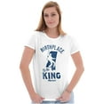 thumbnail image 3 of Birthplace Of The King Mississippi Womens Slim Fit Graphic Tee Brisco Brands X, 3 of 5