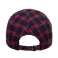 thumbnail image 4 of Yuanlong Unisex Baseball Cap Classic Plaid Flannel Sun Hat Adjustable Fall Winter Outdoor Daily Street Travel Head Cap, 4 of 5