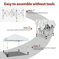 thumbnail image 6 of Pop Up Canopy Tent for One Person Setup,Instant Portable Commercial Canopy Tent,Outdoor Easy Up Tent w/1-Button Push,Wheeled Bag,4 Sandbags,Bonus 8 Stakes and 4 Ropes, 6 of 8