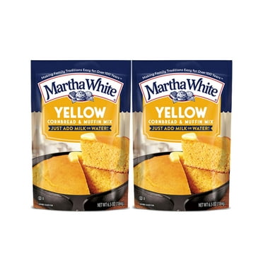 Martha White Yellow Cornbread & Muffin Mix, 6.5 oz - Palatize Pack of 2