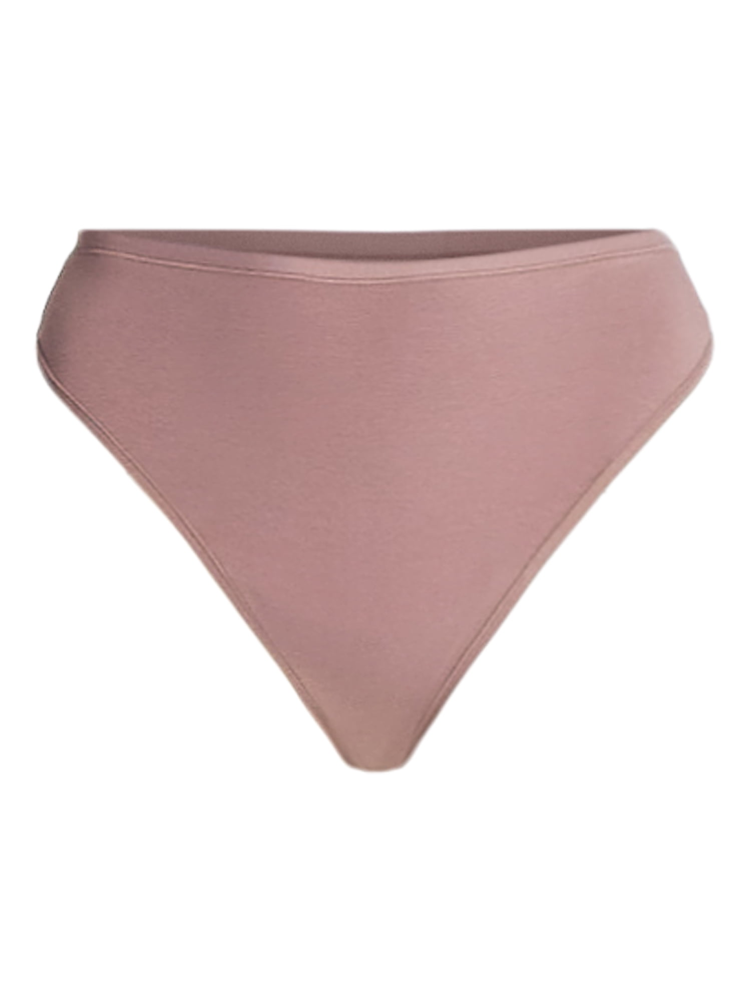 Joyspun Women's Plus Cotton-Blend Thong Panties, 3-Pack, Sizes 1X-5X